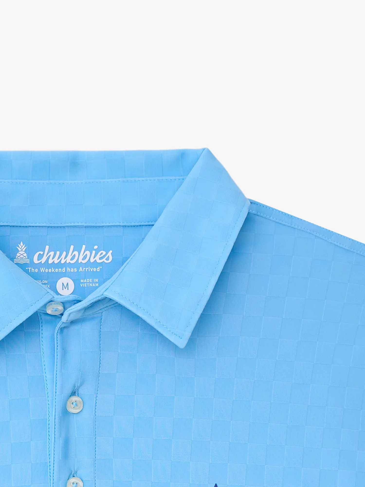 The Afternoon Blue (Textured Performance Polo)