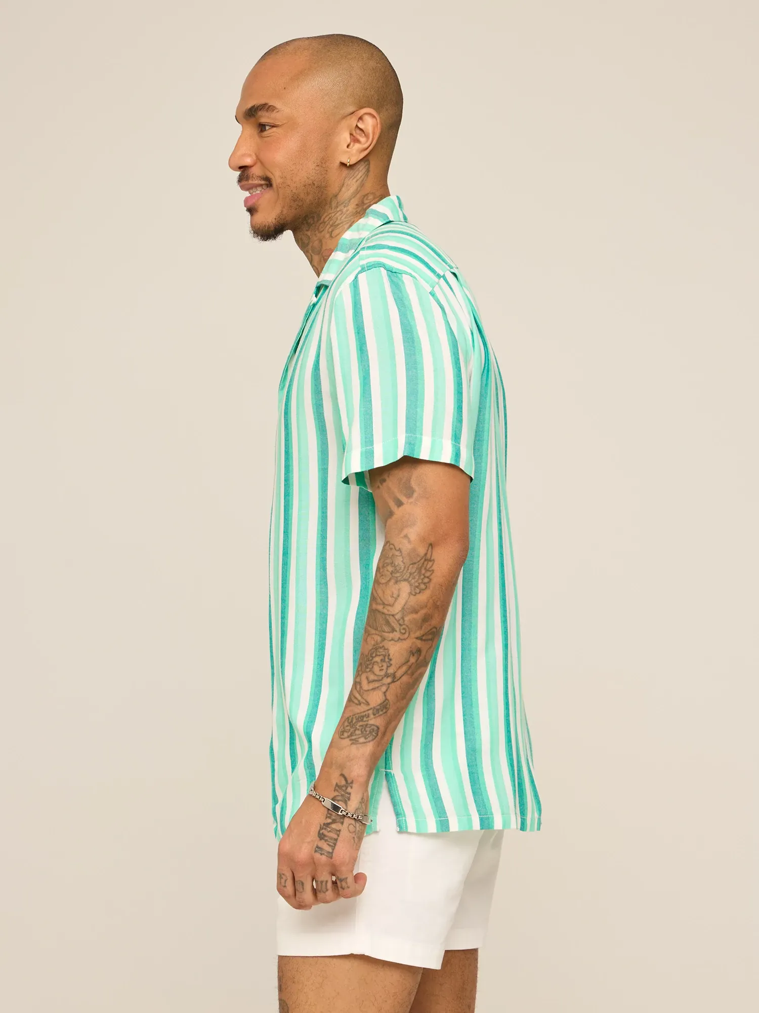 The Bayside Stripe (Rayon Sunday Shirt)