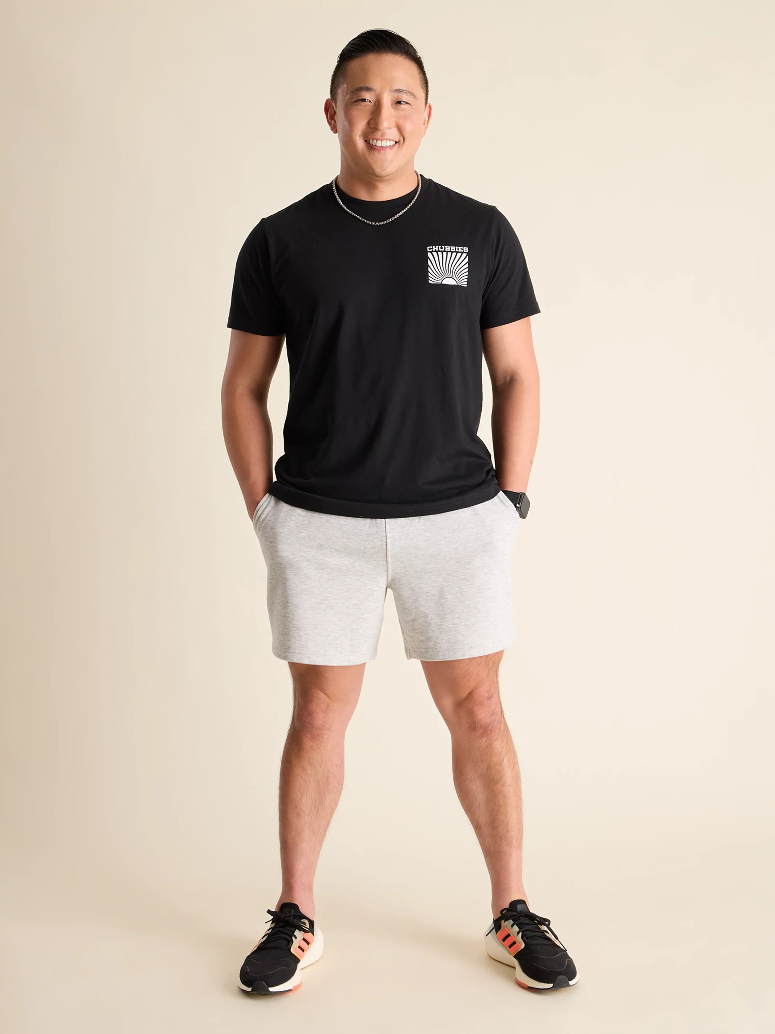 The Five Thighs (Non Pocket Graphic T-Shirt) - Black