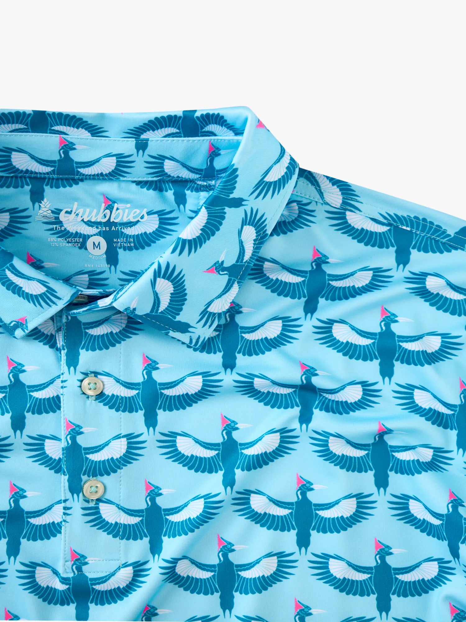 The Birds Of A Feather- Blue (Performance Polo)