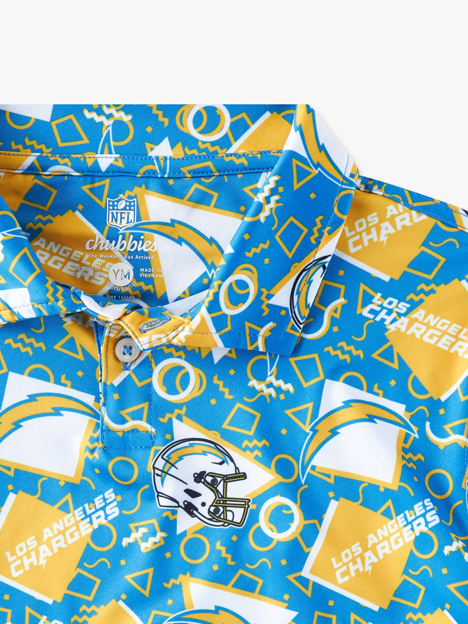 The Chargers Game Day Fit (Boys Performance Polo)