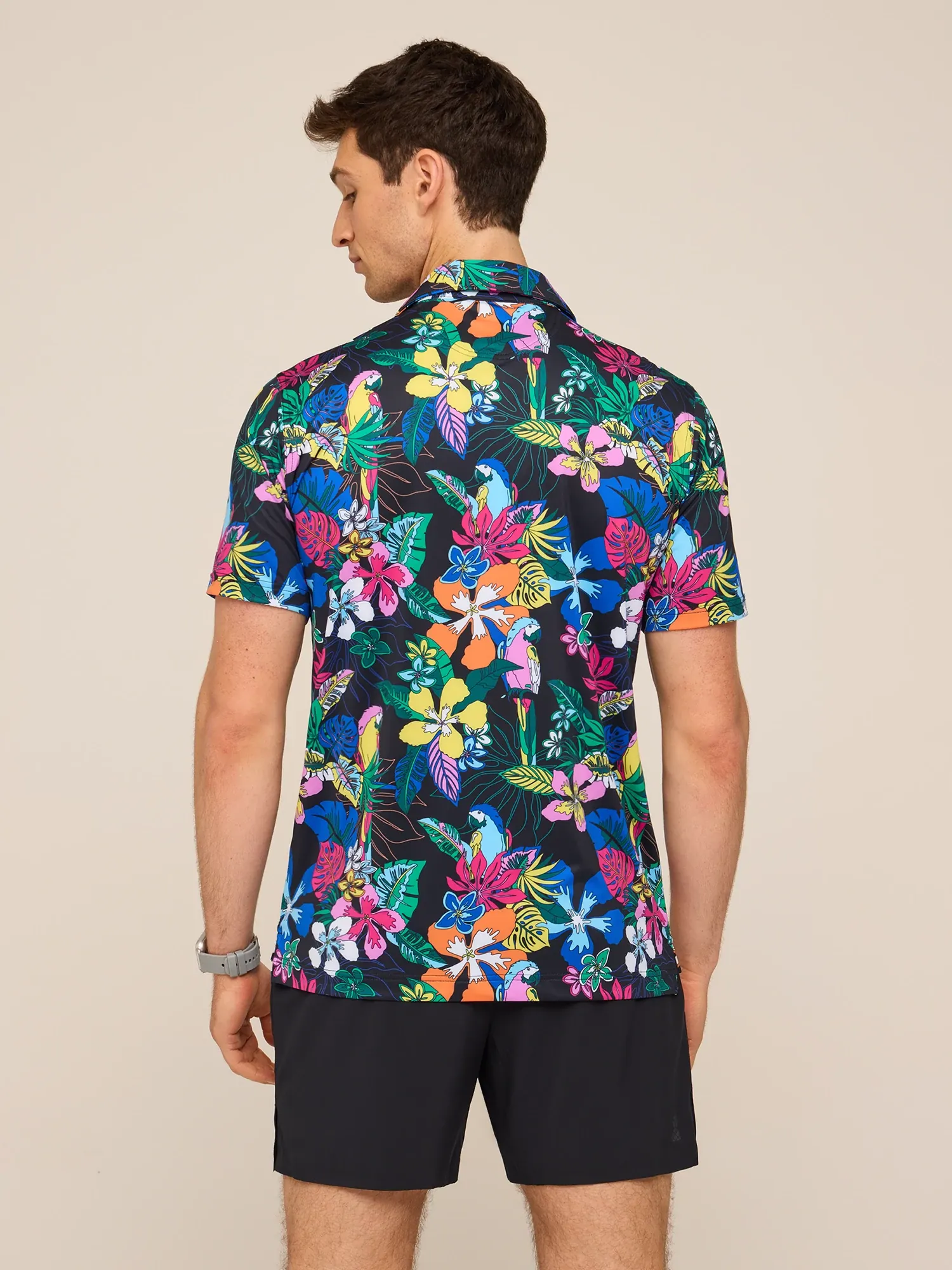 The Deep Floral (Performance Polo)