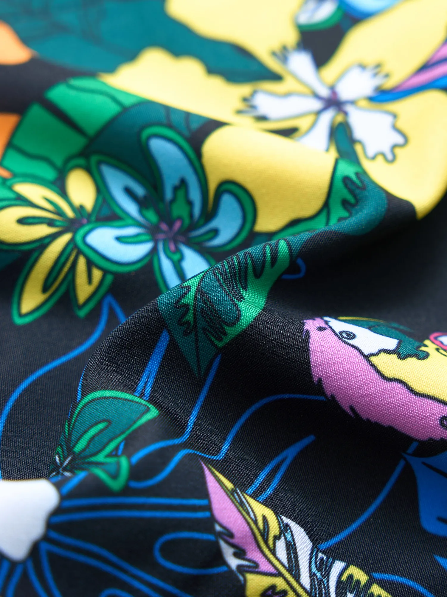 The Deep Florals (Boys Lined Swim Trunk)