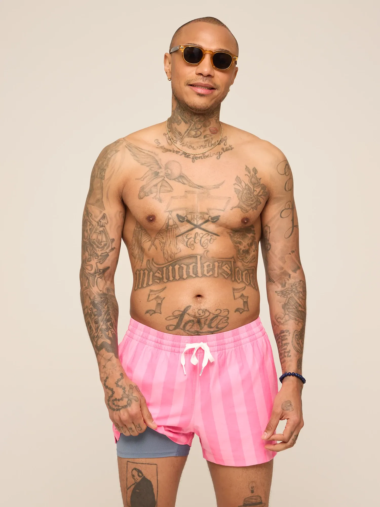 The Dreamhouse Pinks 4" (Classic Lined Swim Trunk)