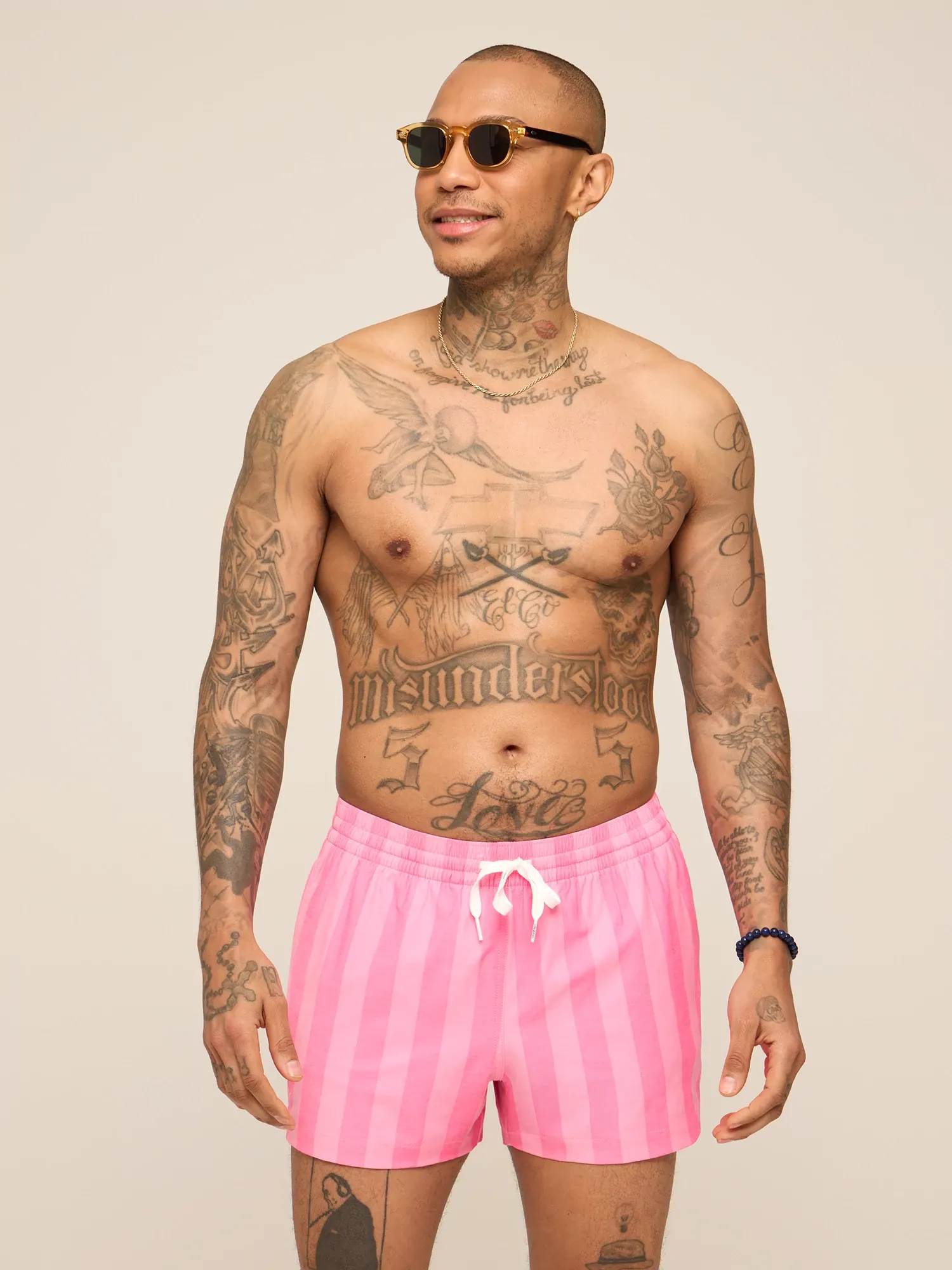 The Dreamhouse Pinks 4" (Classic Lined Swim Trunk)