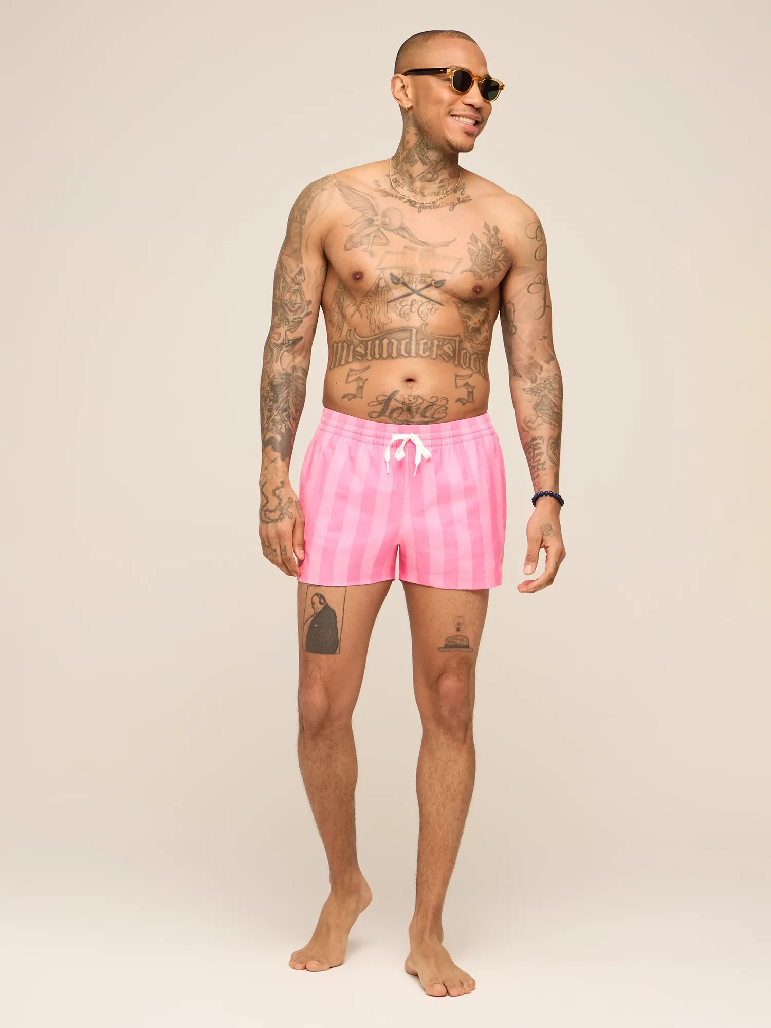 The Dreamhouse Pinks 4" (Classic Lined Swim Trunk)
