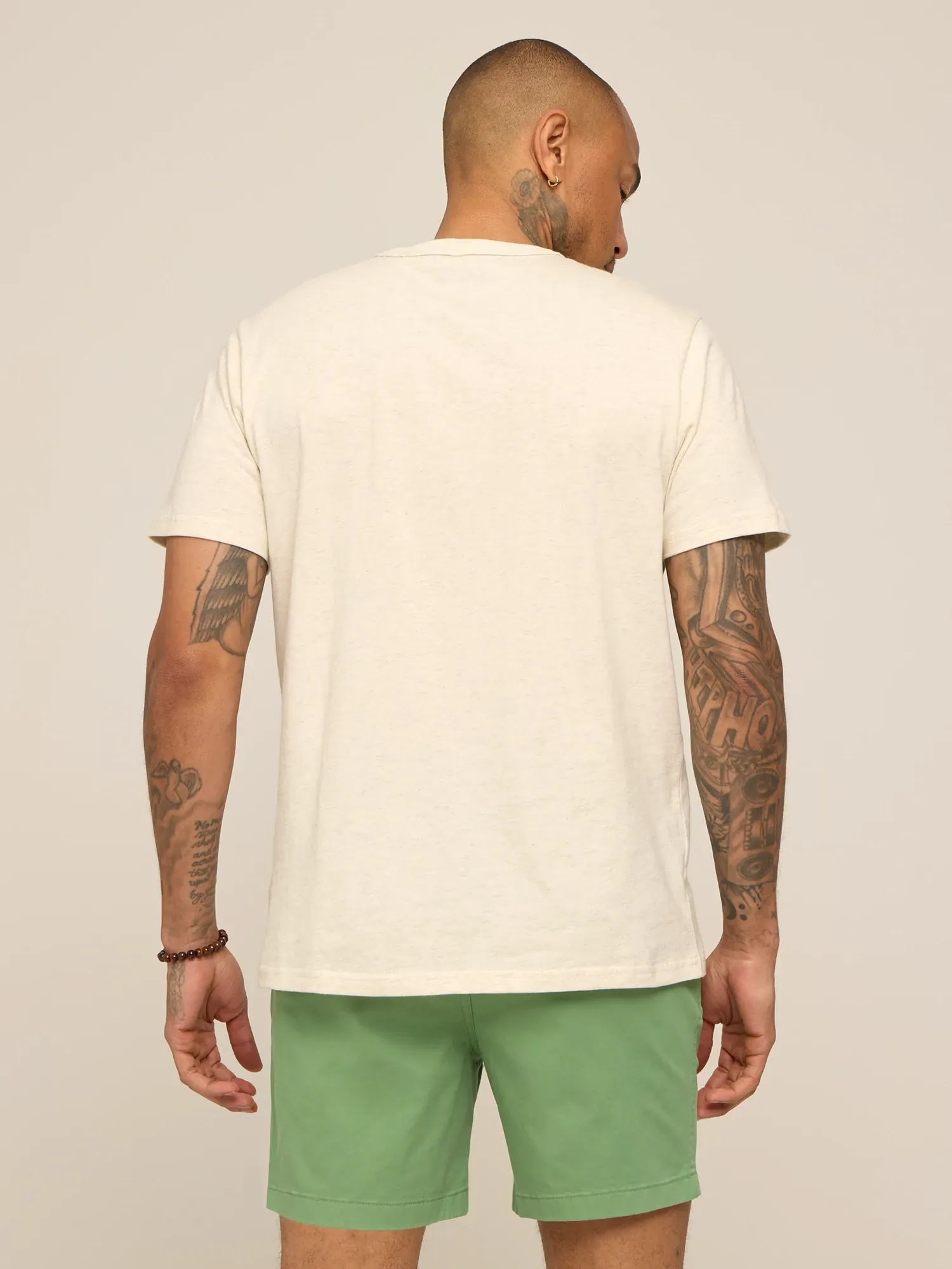 The 24/7, 365 (Essential Non Pocket T-Shirt)- Oatmilk Heather