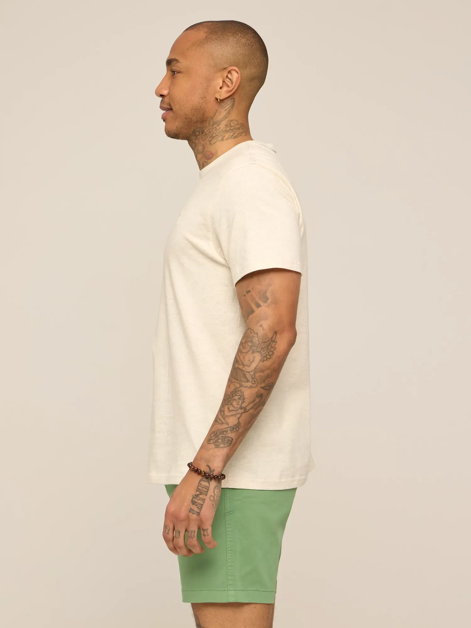 The 24/7, 365 (Essential Non Pocket T-Shirt)- Oatmilk Heather