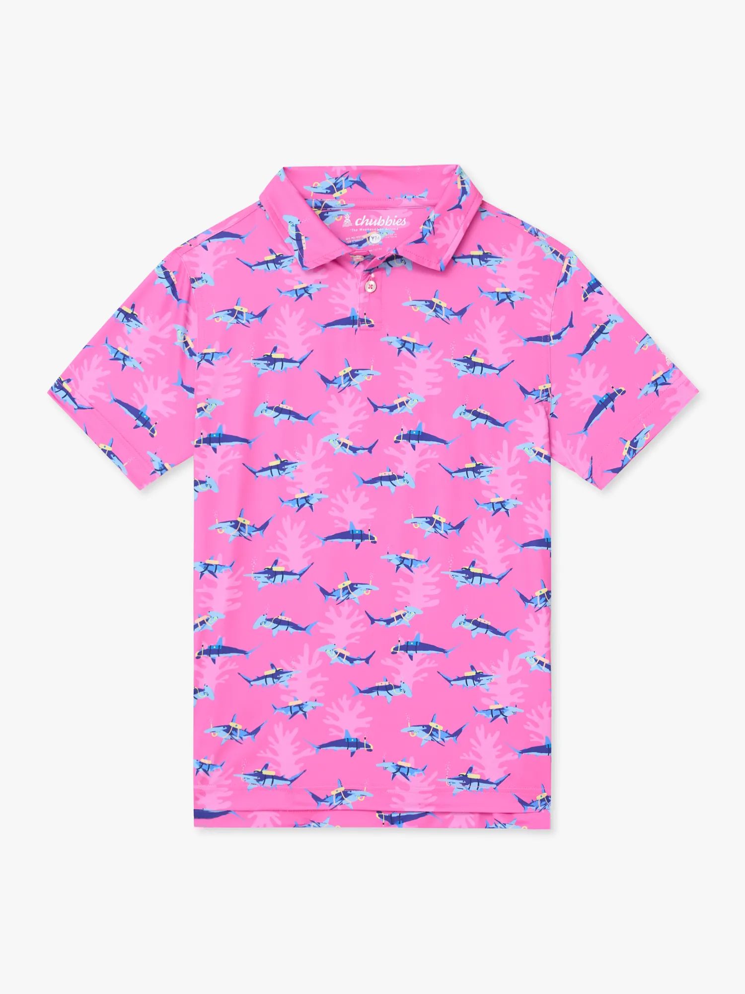 6229-the-great-pink-shark-boys-performance-polo-3.webp The Great Pink Shark (Boys Performance Polo)