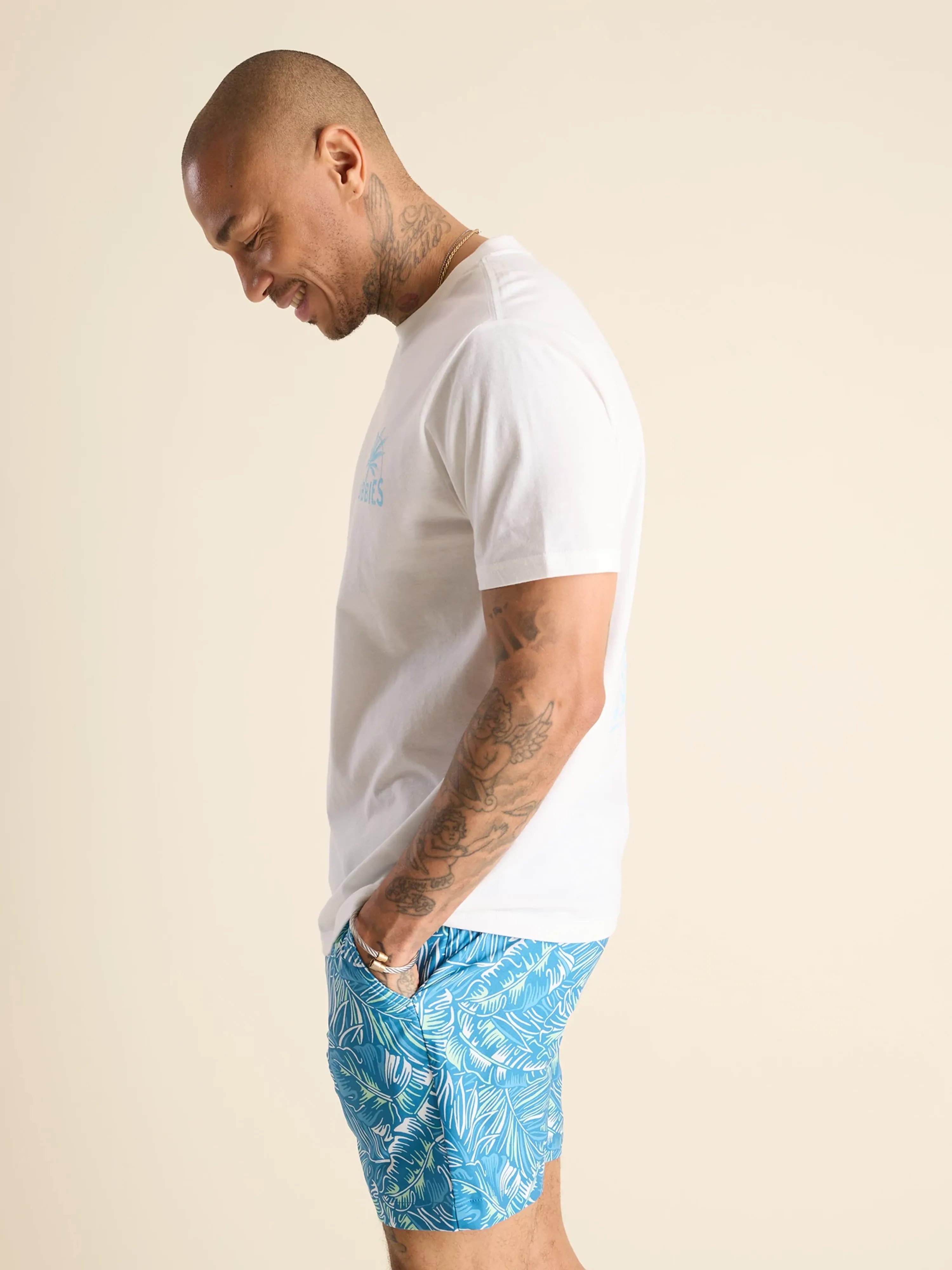 The Going in the Duffle (Non Pocket Graphic T-Shirt) - Pure White