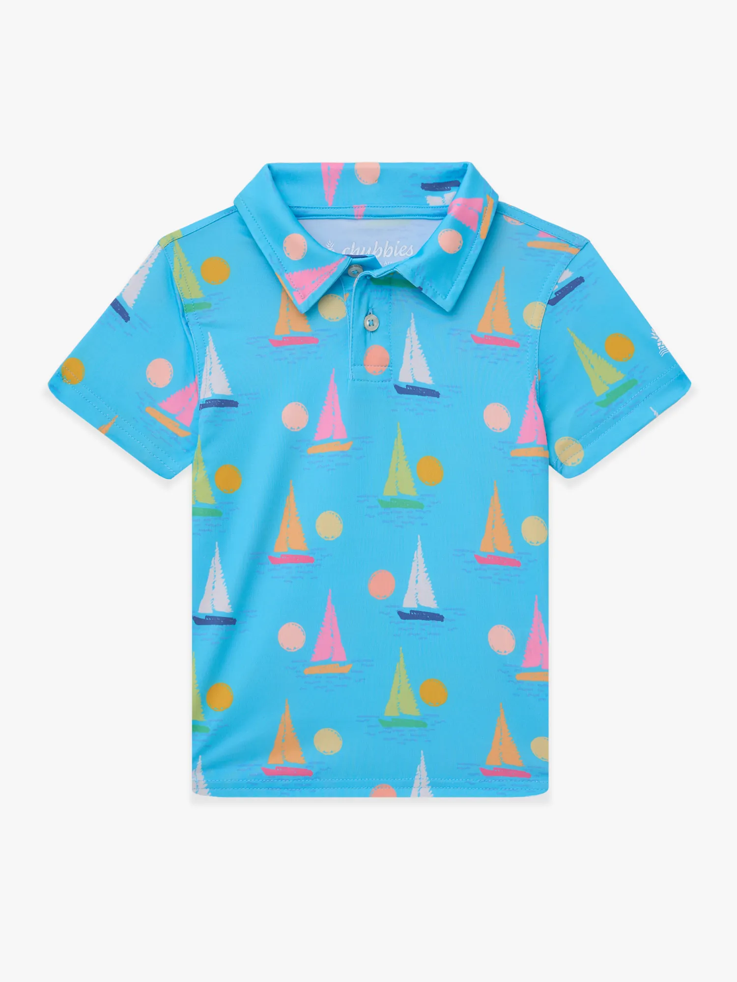 The Lil Come Sail Away (Toddler Performance Polo)- Light Blue
