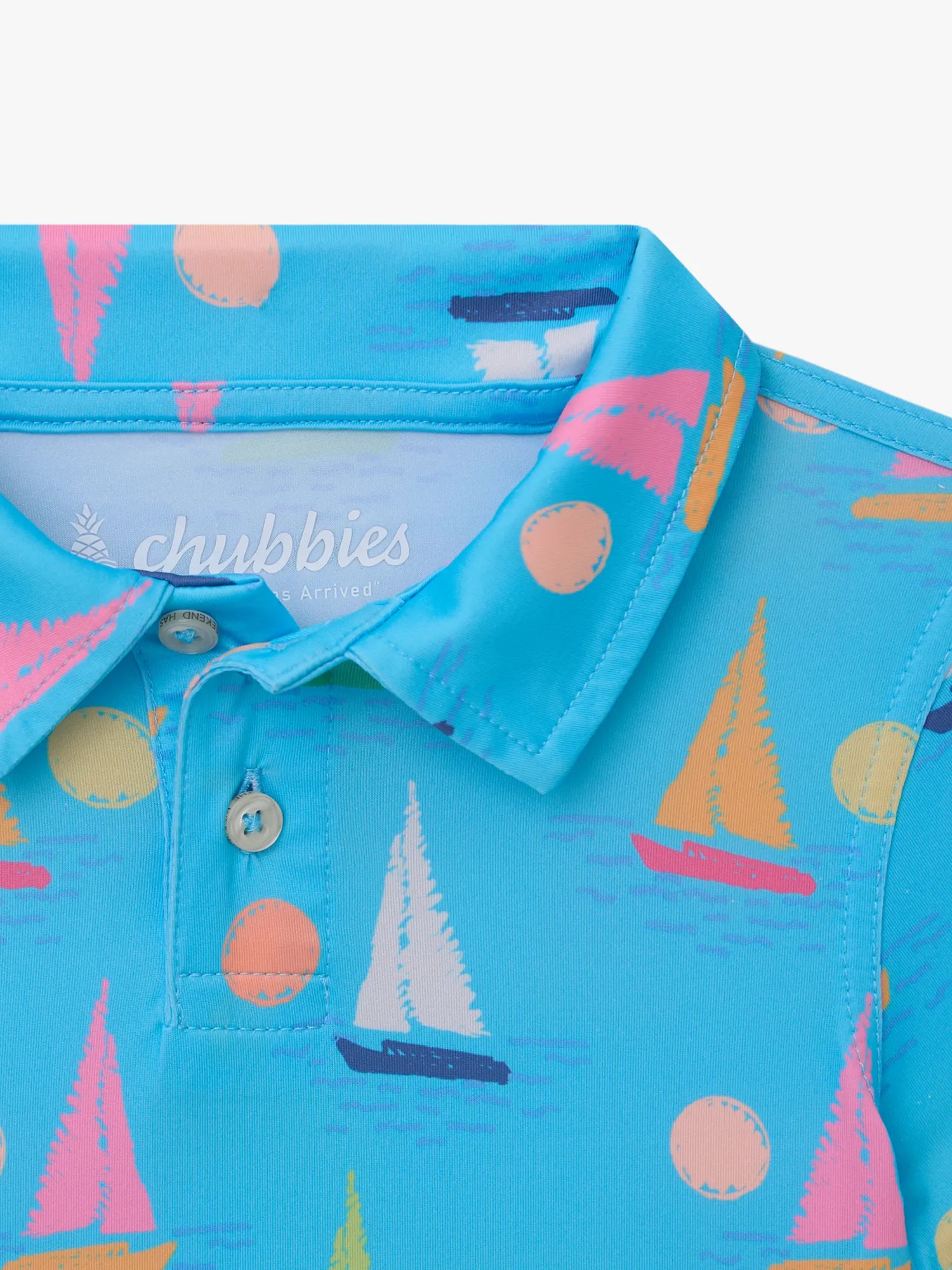The Lil Come Sail Away (Toddler Performance Polo)- Light Blue