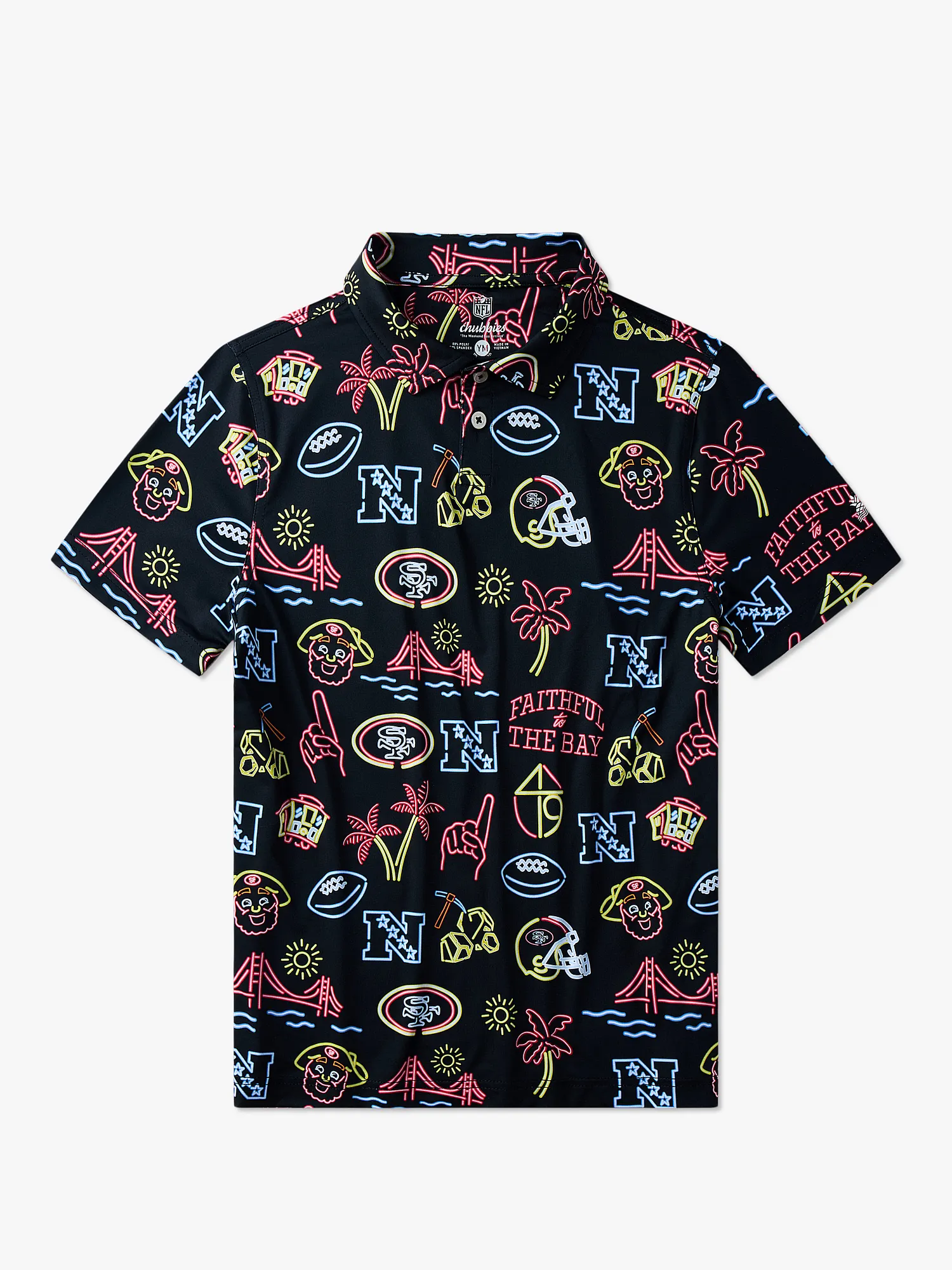 The Neon 49ers (NFL Boys Performance Polo)
