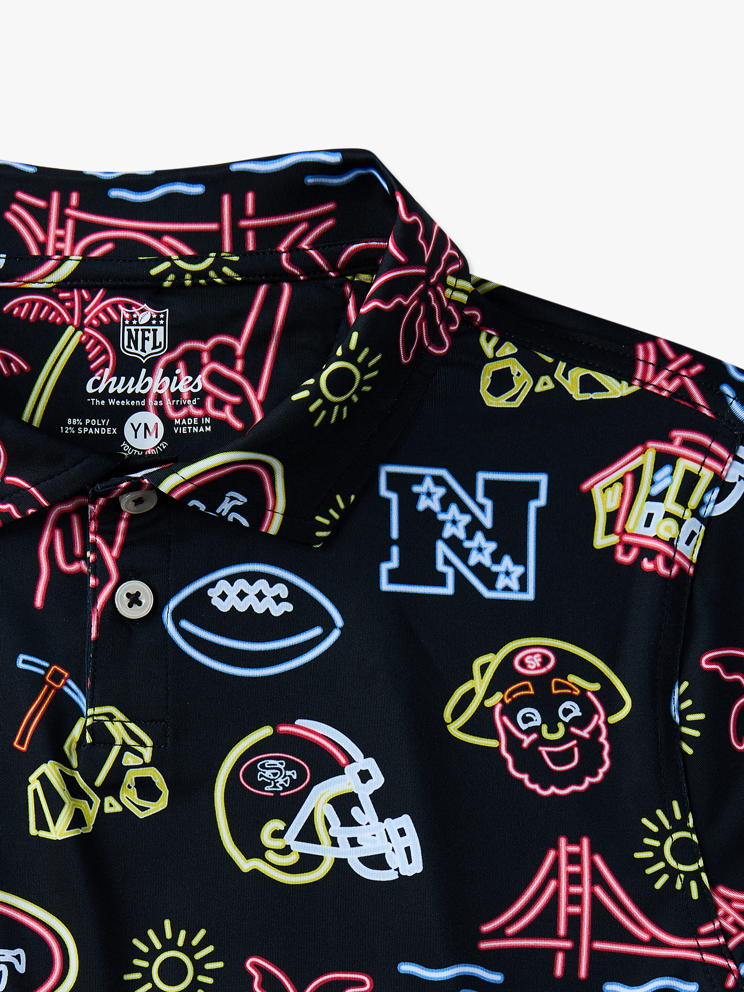 The Neon 49ers (NFL Boys Performance Polo)