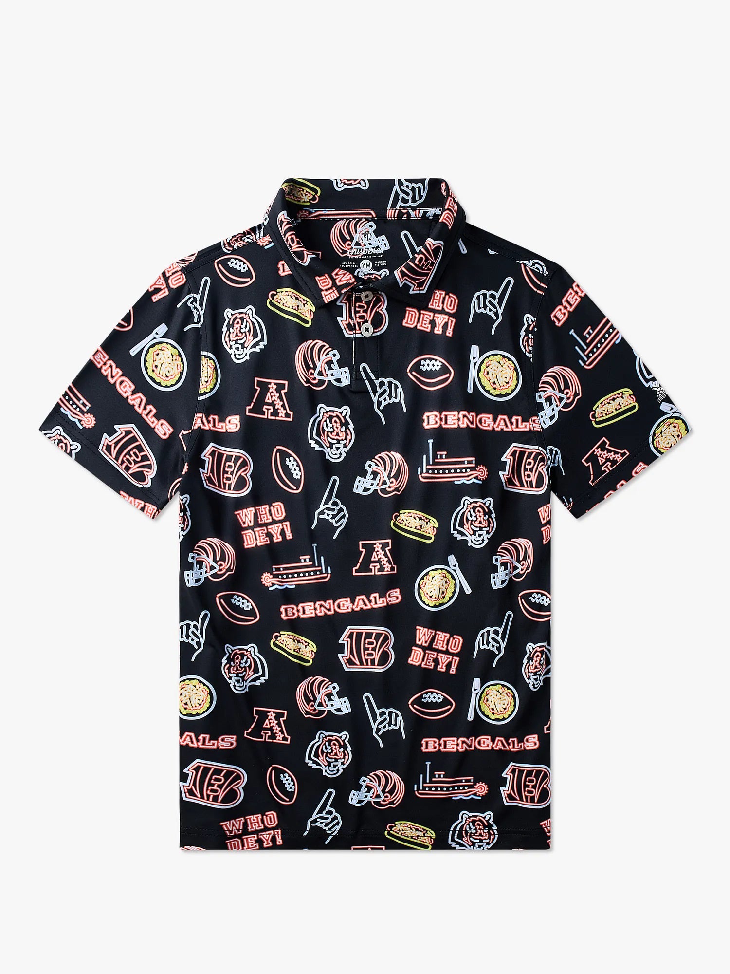 The Neon Bengals (NFL Boys Performance Polo)