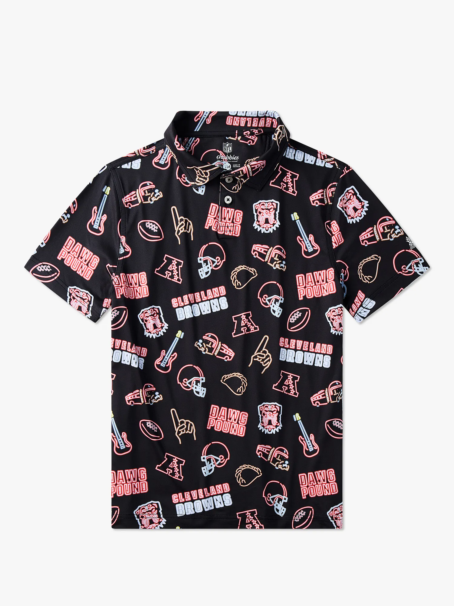 The Neon Browns (NFL Boys Performance Polo)