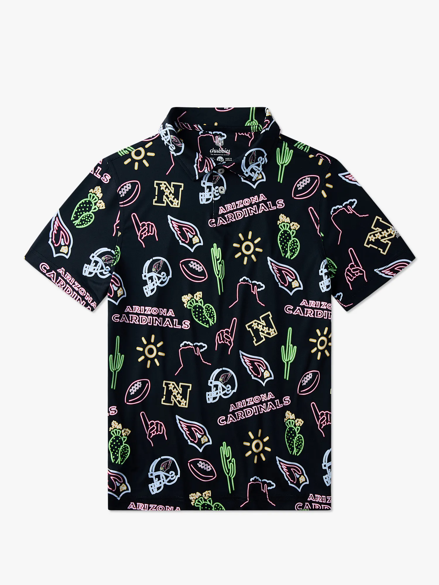 The Neon Cardinals (NFL Boys Performance Polo)