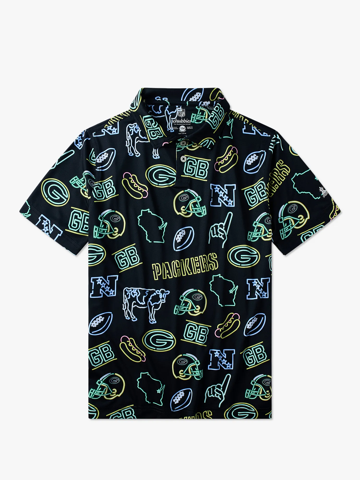 7042-the-neon-packers-nfl-boys-performance-polo-1.webp The Neon Packers (NFL Boys Performance Polo)