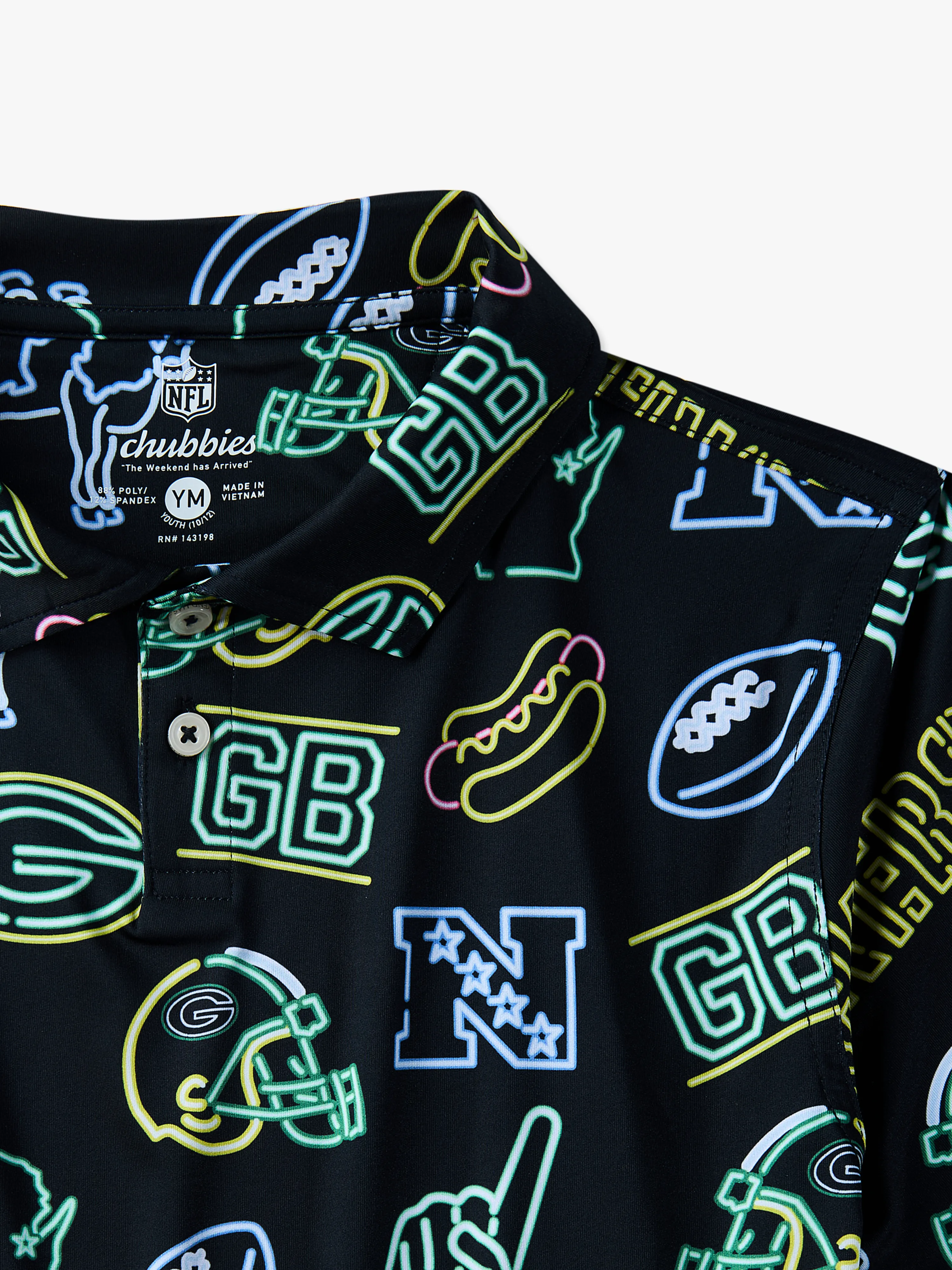 7042-the-neon-packers-nfl-boys-performance-polo-2.webp The Neon Packers (NFL Boys Performance Polo)