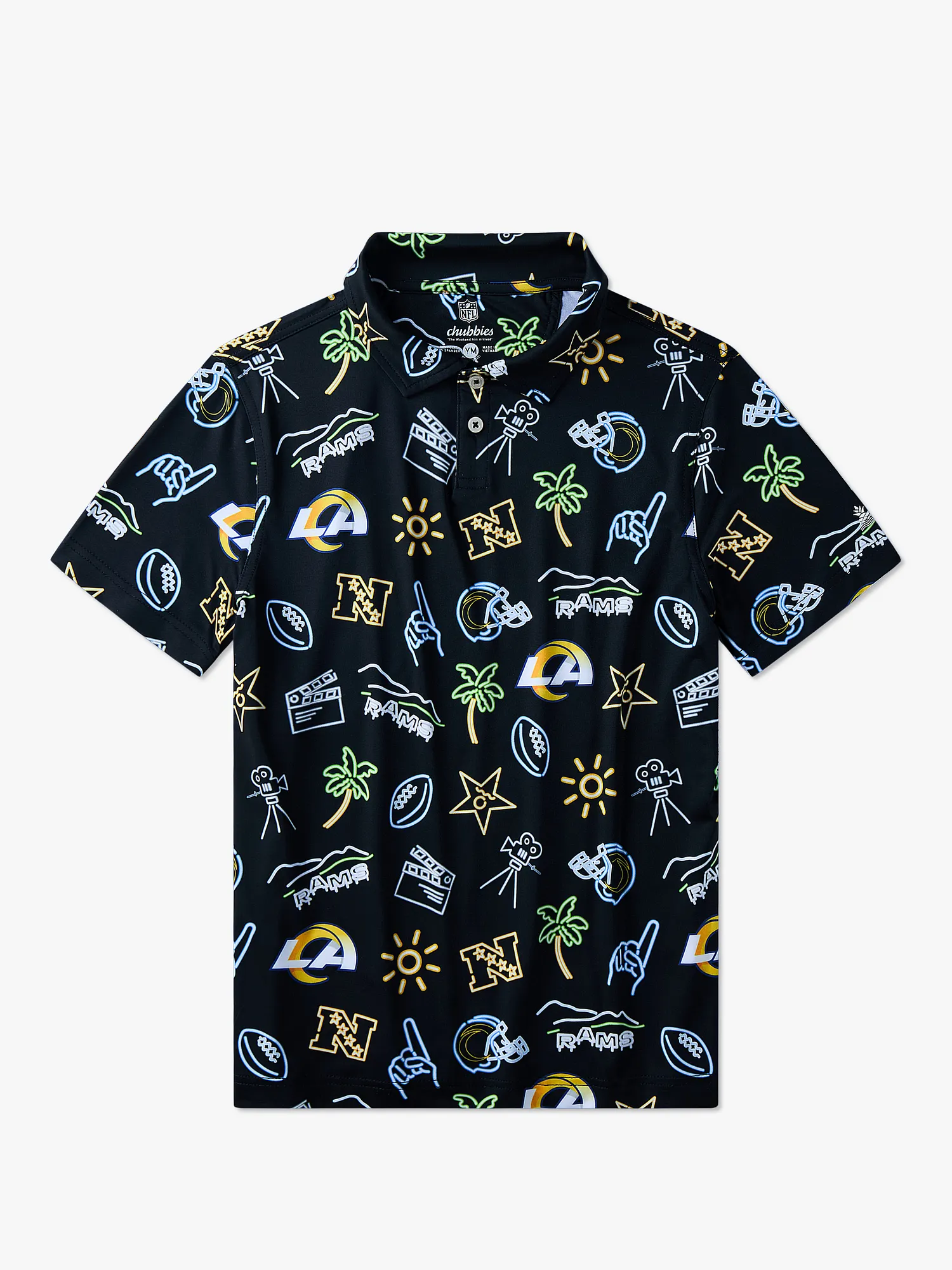 The Neon Rams (NFL Boys Performance Polo)