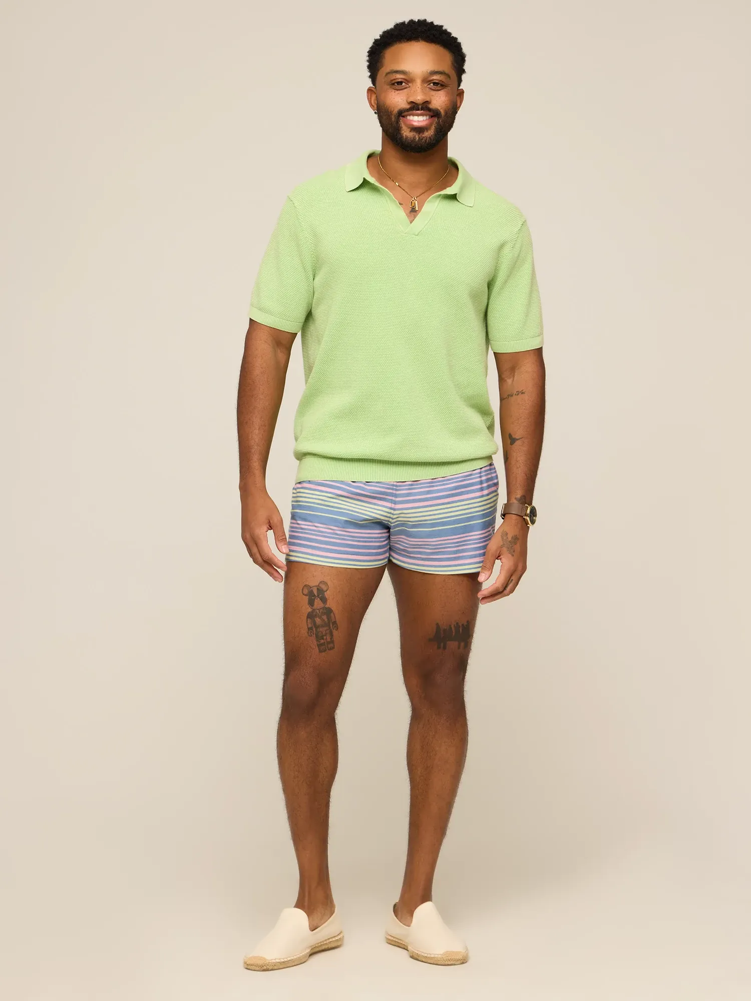 The Pistachio Glow (Knit Polo)