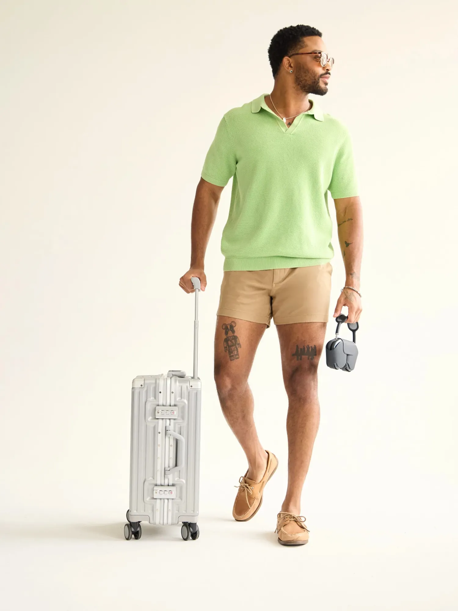 The Pistachio Glow (Knit Polo)