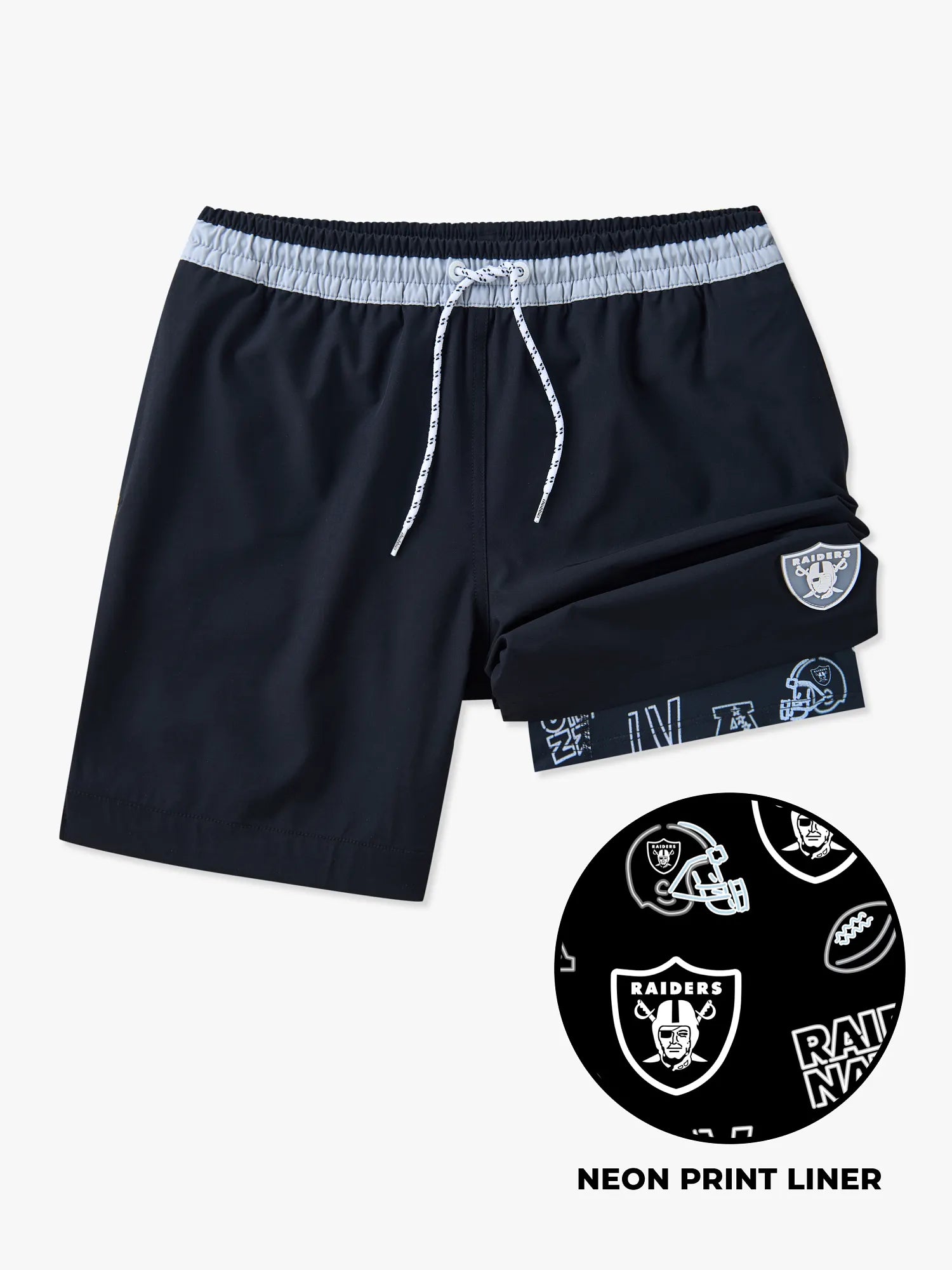The Raiders 5.5" (NFL Classic Lined Swim Trunks)