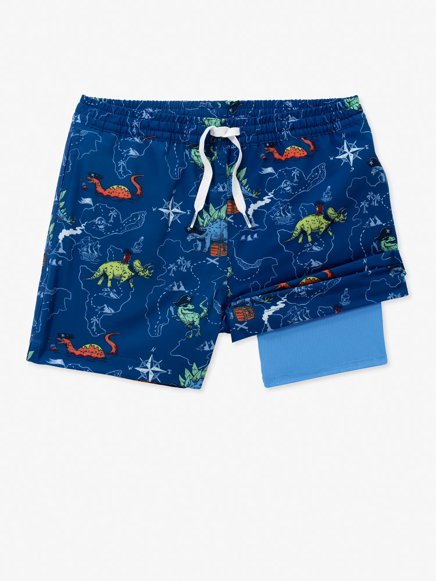 The Rex Marks The Spots (Boys Lined Swim Trunk)