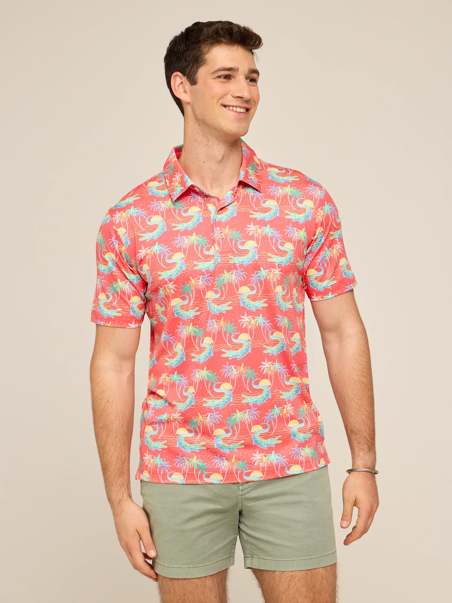 The Rock-a-Croc (Performance Polo)- Red