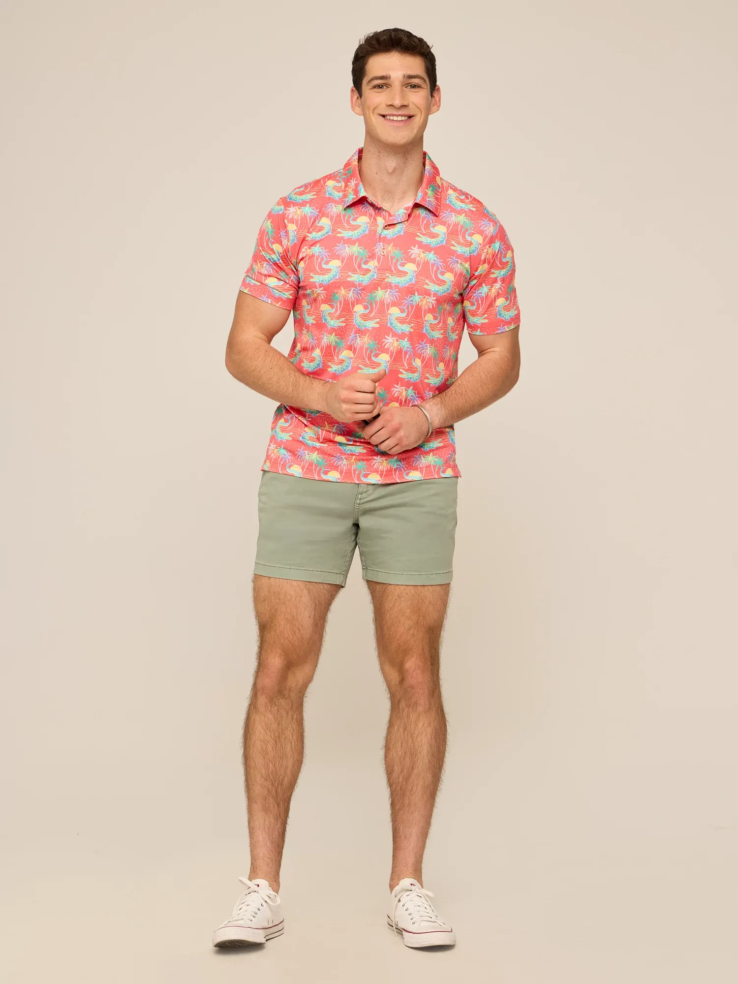 The Rock-a-Croc (Performance Polo)- Red