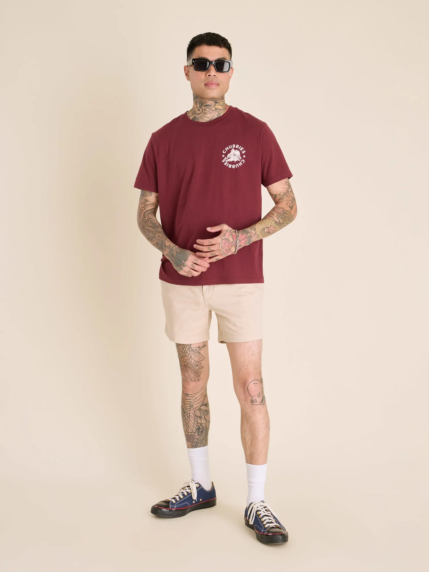 The Rough n' Tumble (Non Pocket Graphic Tee) - Burgundy