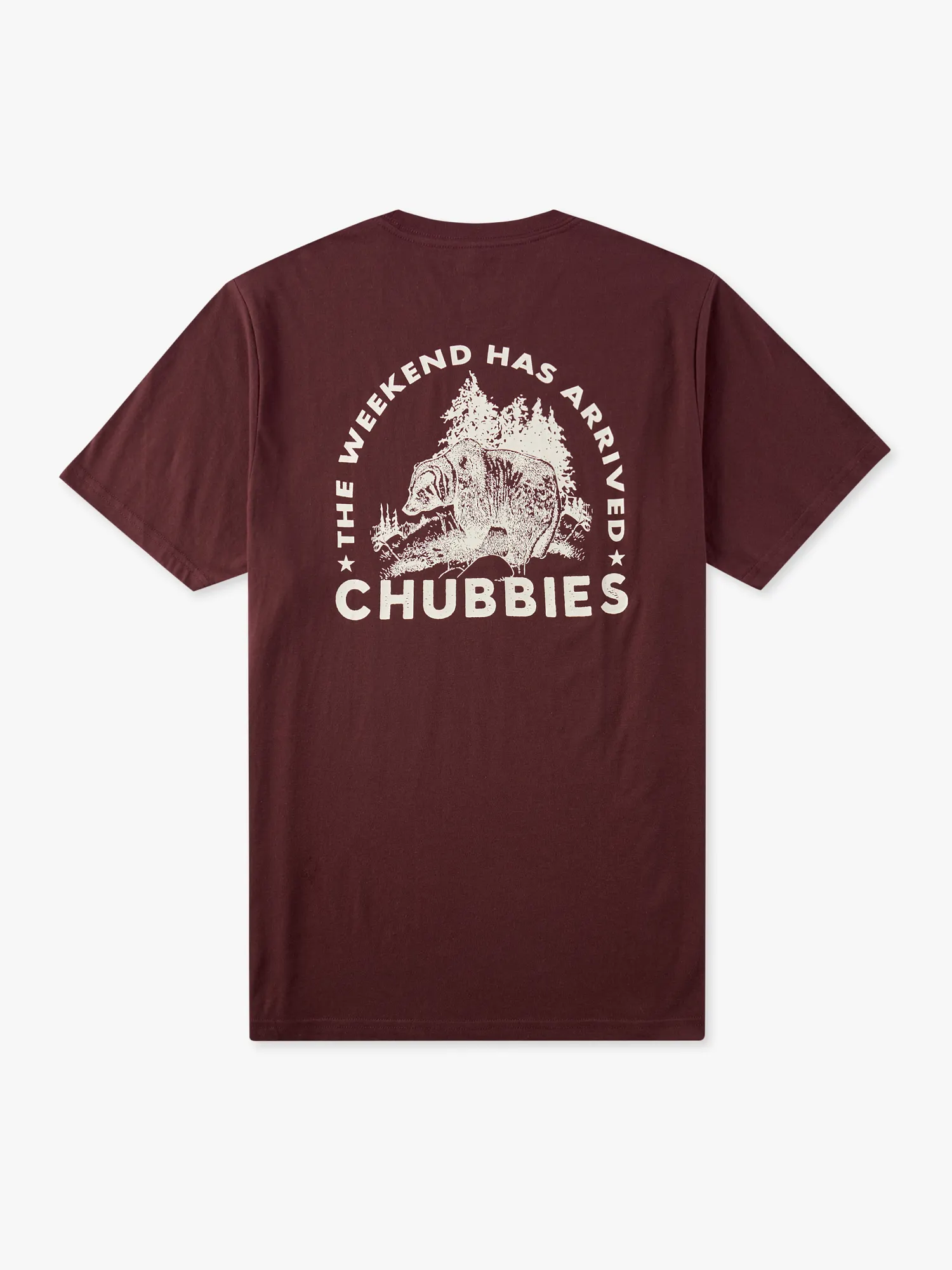 The Rough n' Tumble (Non Pocket Graphic Tee) - Burgundy