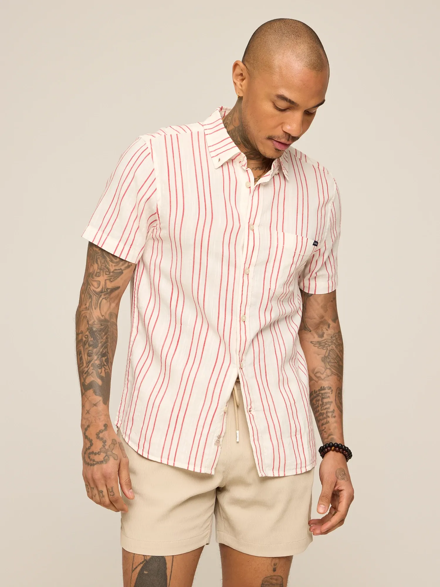 The Ruby Ribbon (Resort Weave Friday Shirt)