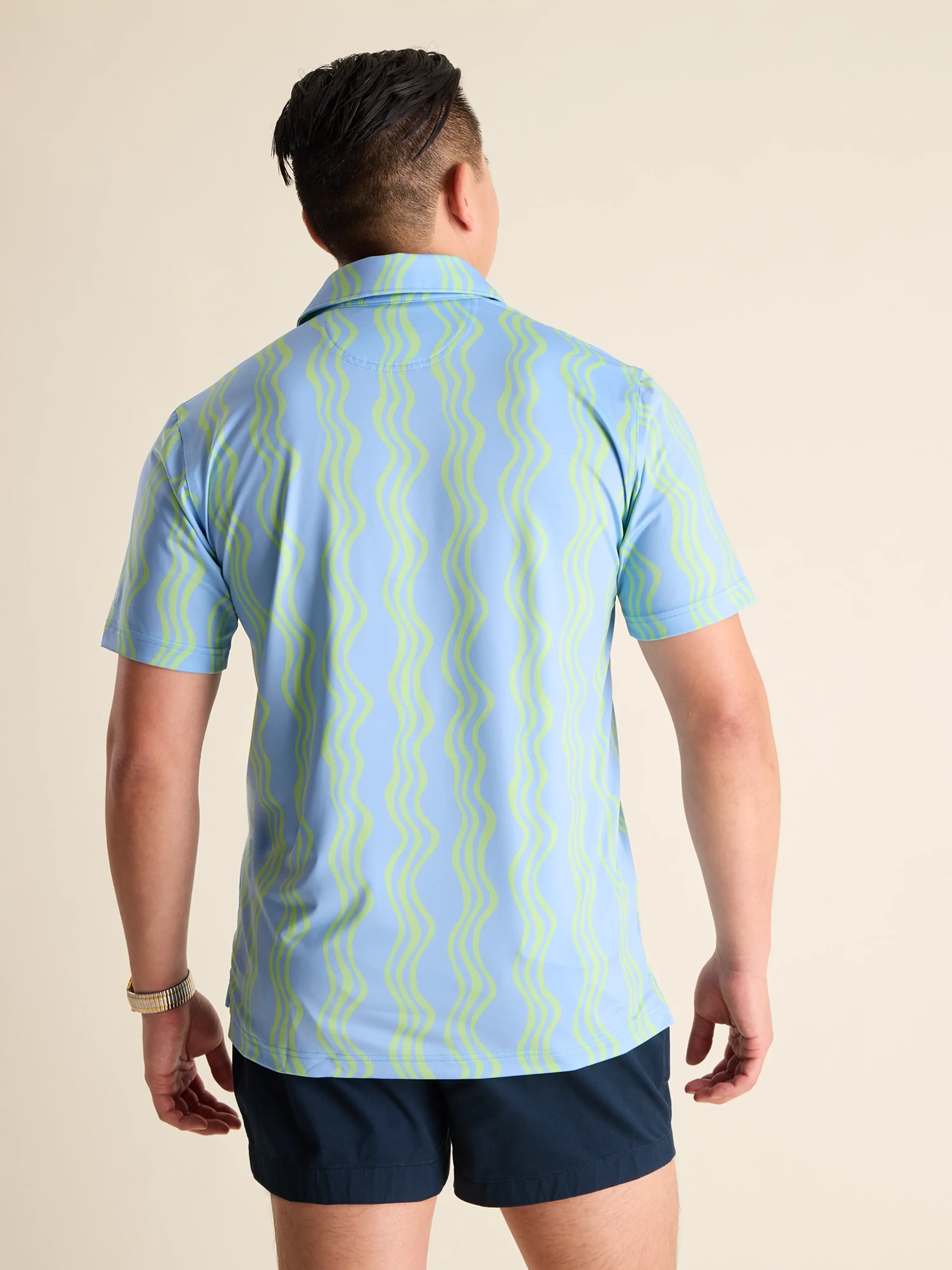 779-the-wavy-daze-performance-polo-blue-green-2.webp The Wavy Daze (Performance Polo) - Blue/Green