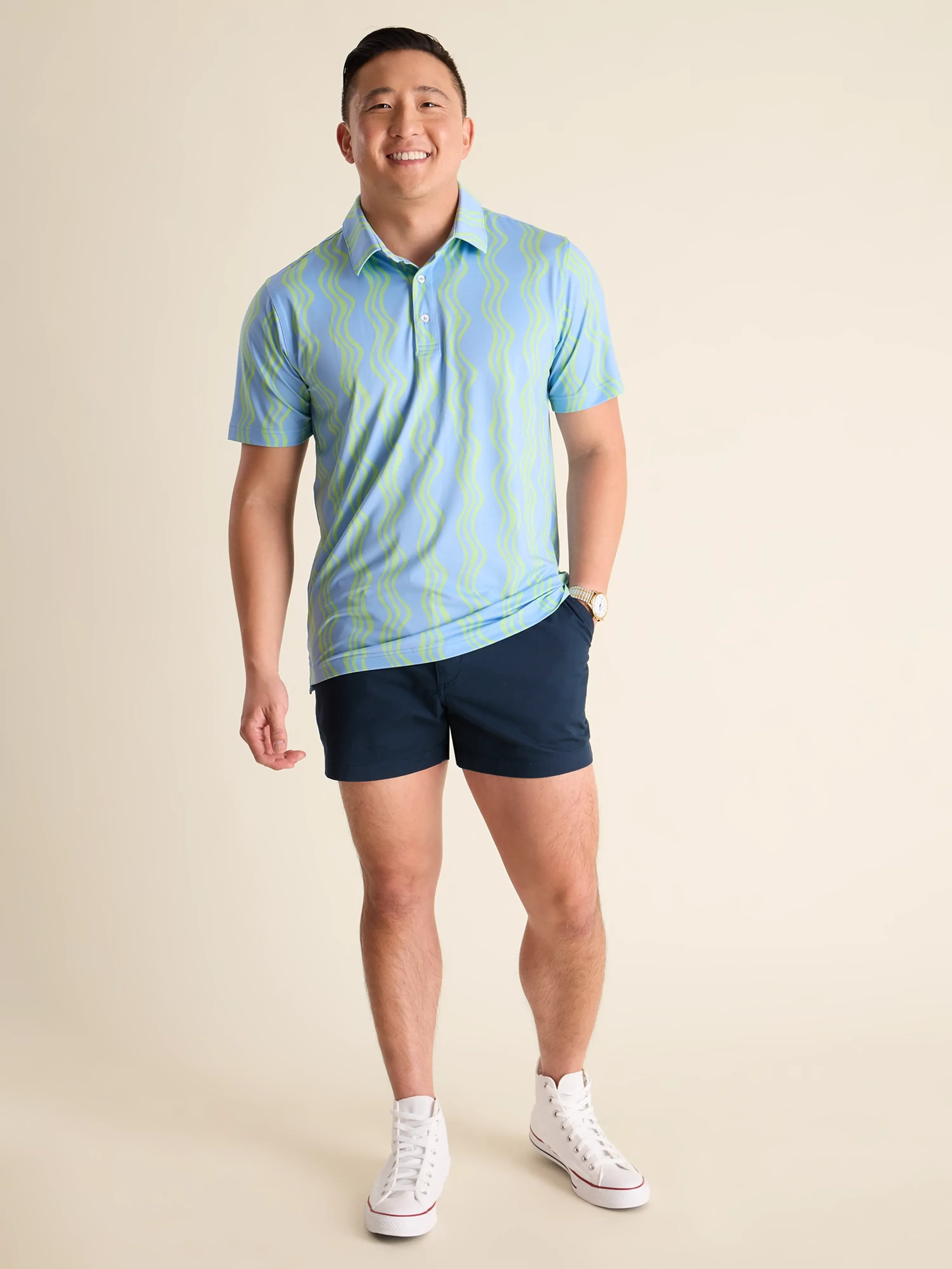 779-the-wavy-daze-performance-polo-blue-green-4.webp The Wavy Daze (Performance Polo) - Blue/Green