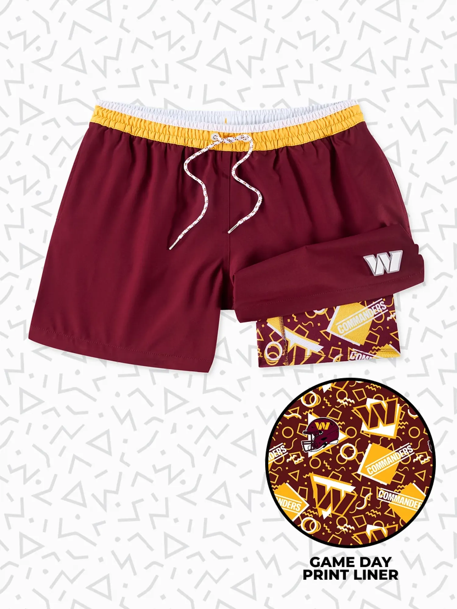 The Secret Commanders 5.5" (Classic Lined Swim Trunks)