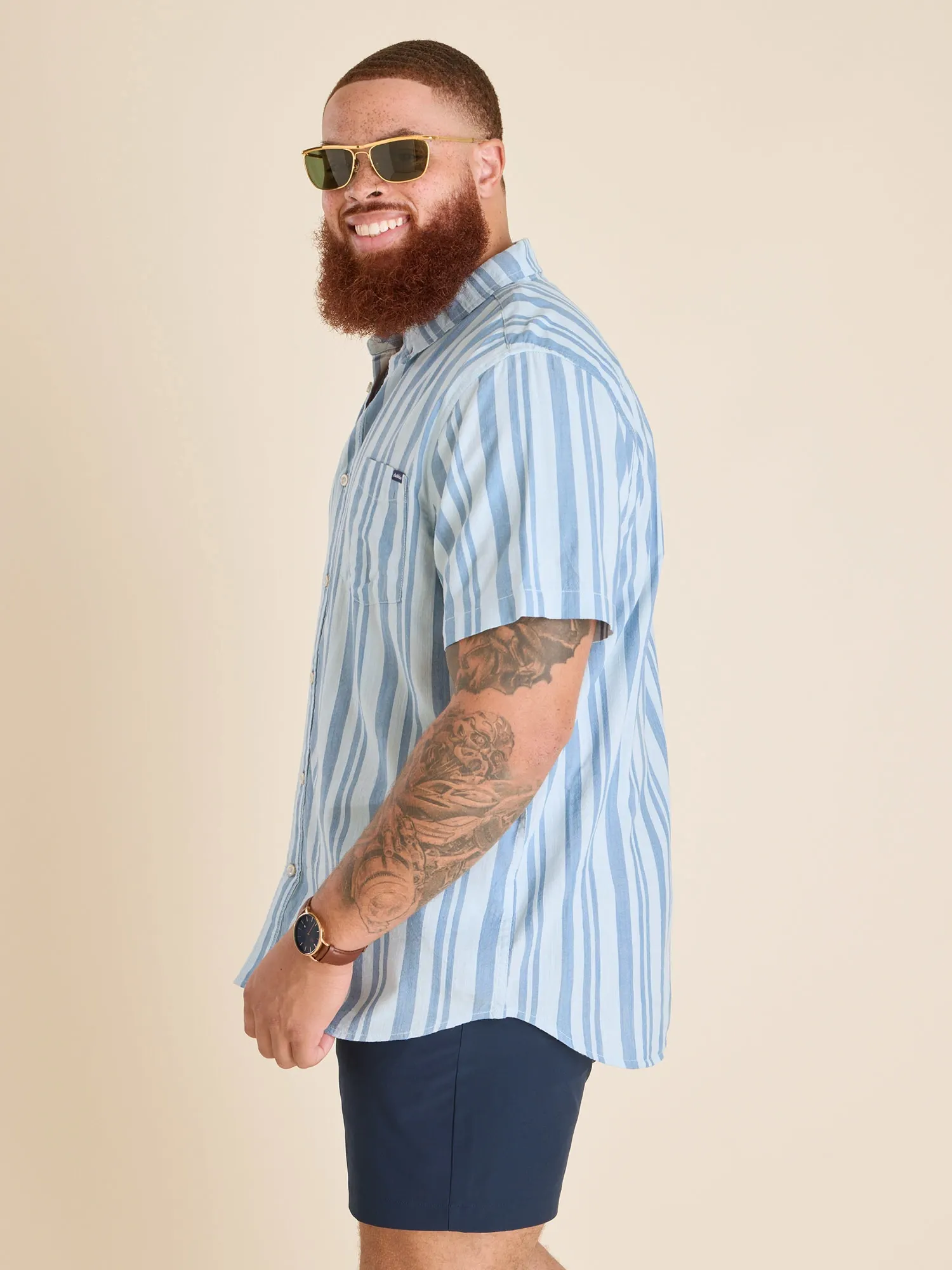 The Striped Up & Down (Resort Weave Friday Shirt)