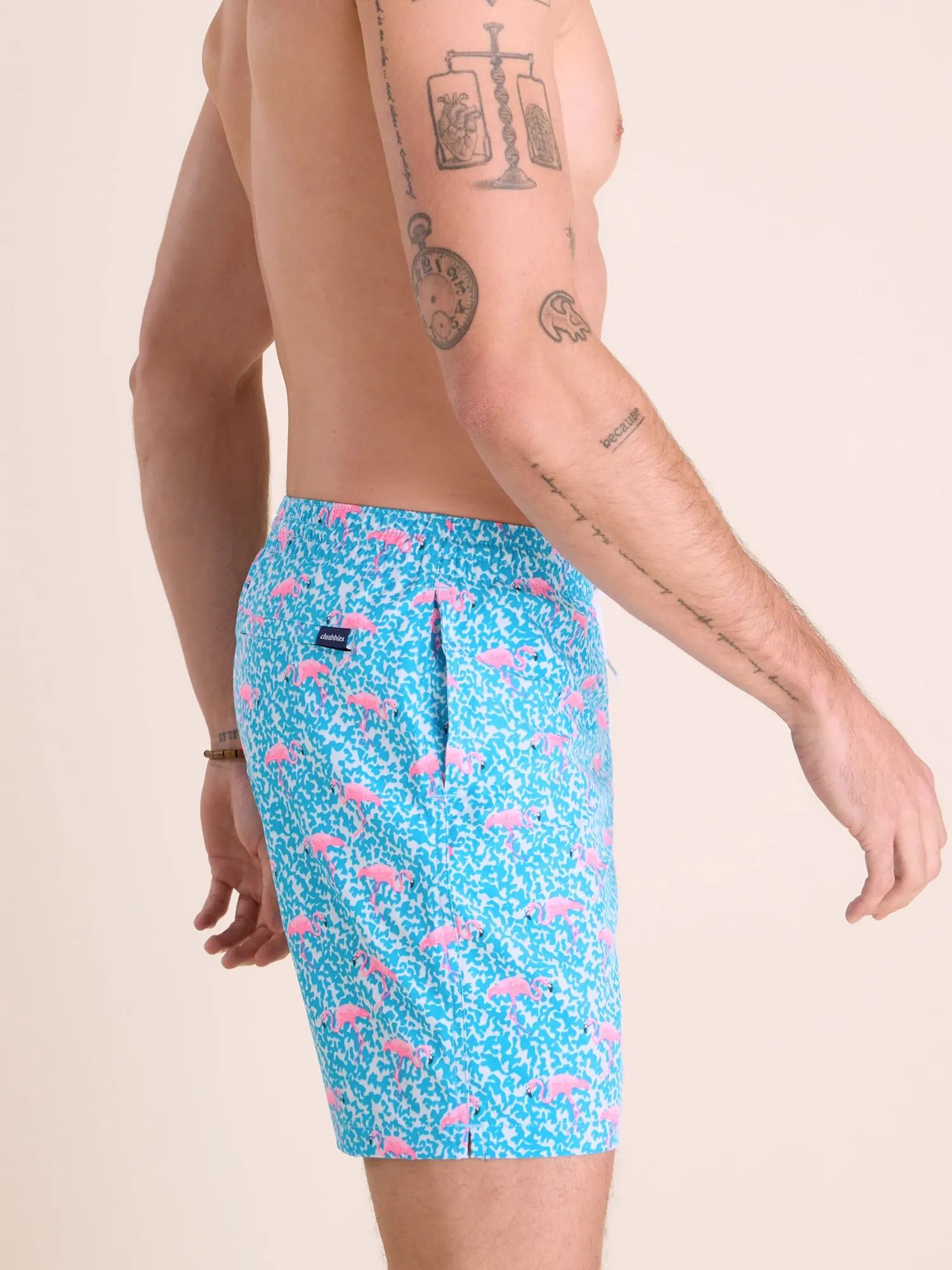 The Domingos Are For Flamingos 7"  (Classic Swim Trunk)
