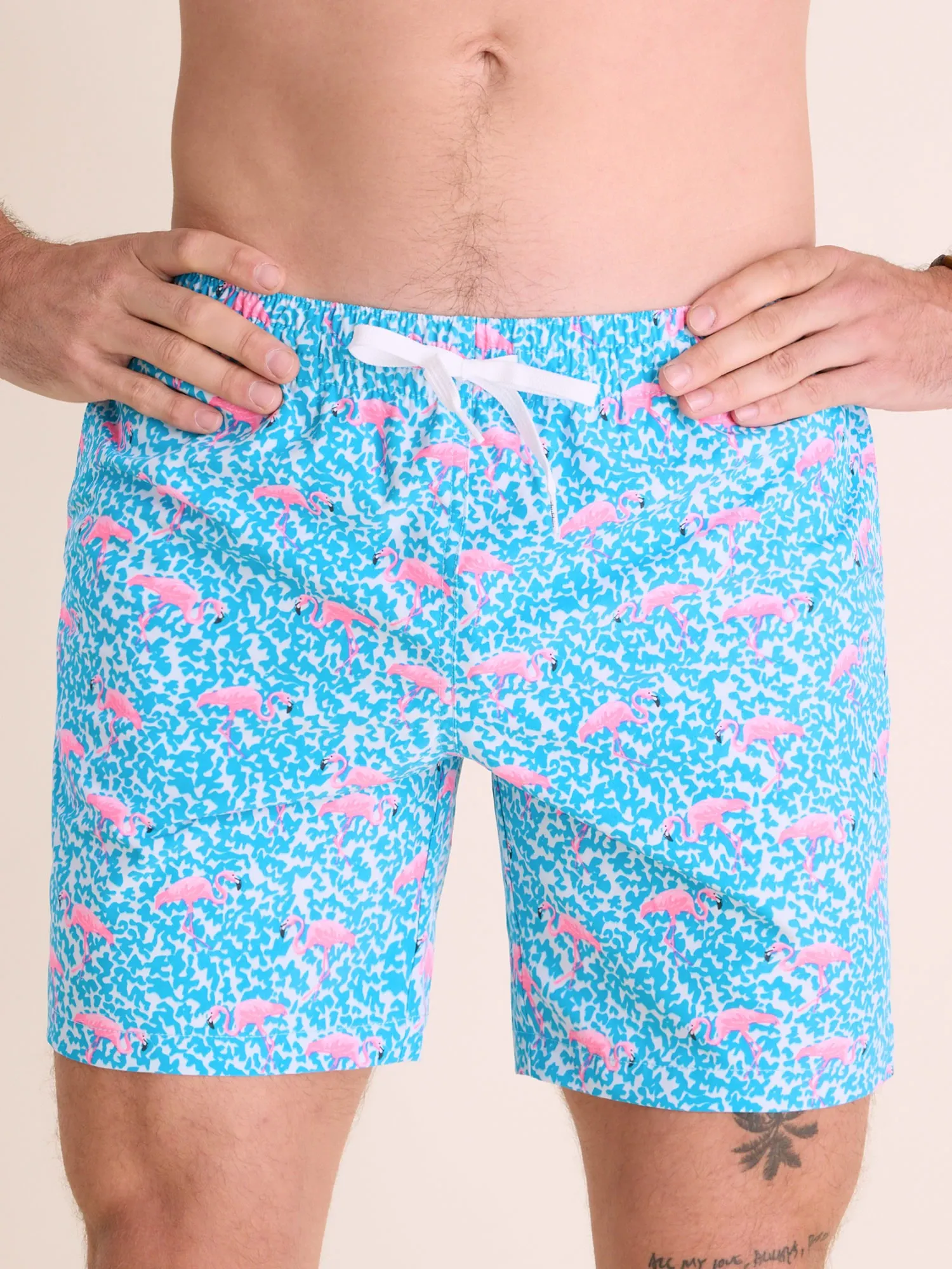 The Domingos Are For Flamingos 7"  (Classic Swim Trunk)