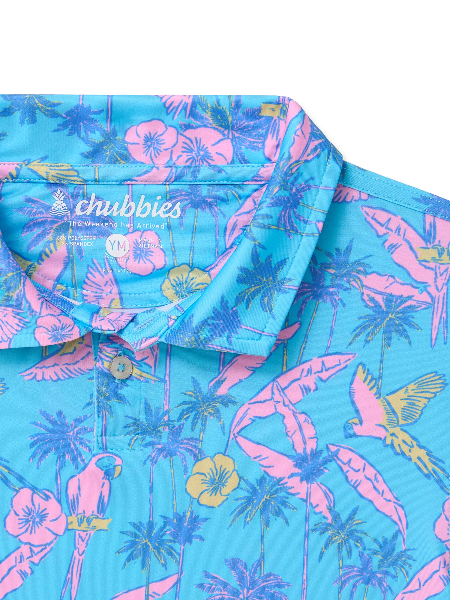 991-the-flock-party-boys-performance-polo-turquoise-2.webp The Flock Party (Boys Performance Polo)- Turquoise